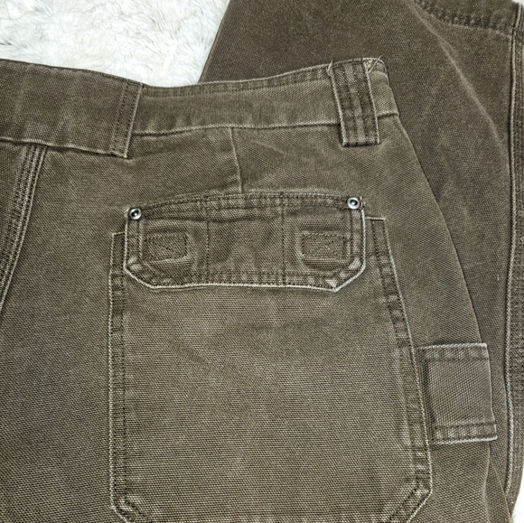 Duluth Trading Men's Brown Cargo Workwear pants Short 38x28 - Picture 8 of 14